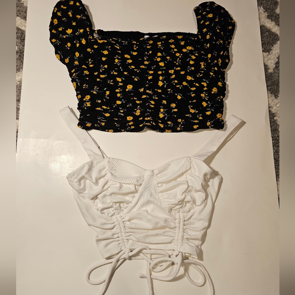 Both are small crop tops